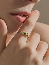 Load image into Gallery viewer, Adria Sapphire Cluster Ring