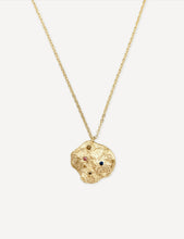 Load image into Gallery viewer, Clarion Sapphire Medallion Necklace