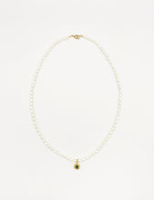 Load image into Gallery viewer, Darya Pearl Collar with a Sapphire Pendant