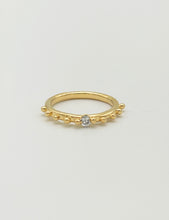 Load image into Gallery viewer, Maren Granule Solitaire Sapphire Ring