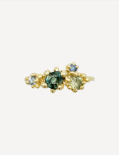 Load image into Gallery viewer, Adria Sapphire Cluster Ring
