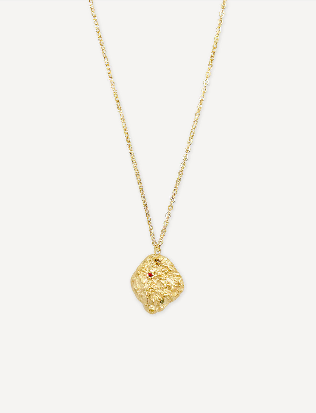 Tarni Textured Pendant Necklace