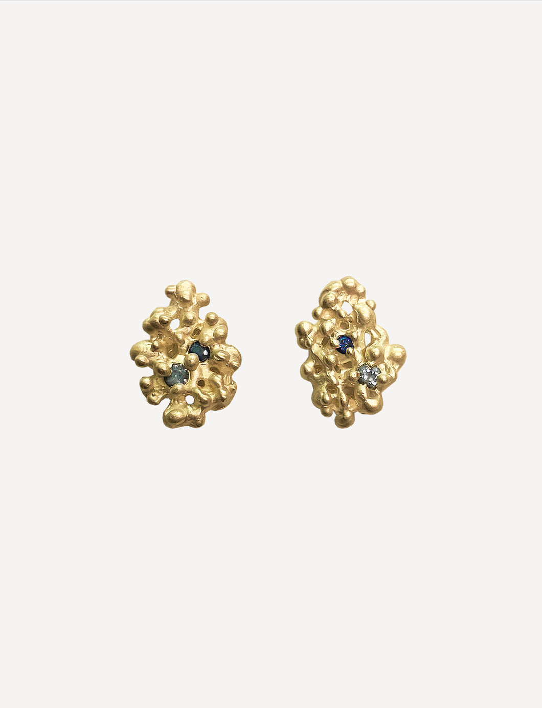 Zuri Molten Sapphire Post Earrings